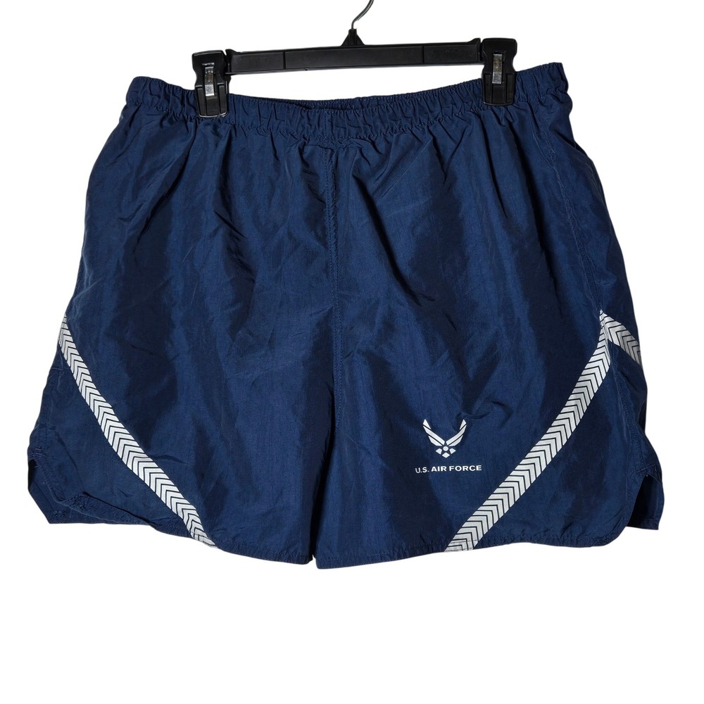 US Air‎ Force PTU Training Trunks Blue Reflective Shorts Large Military Active